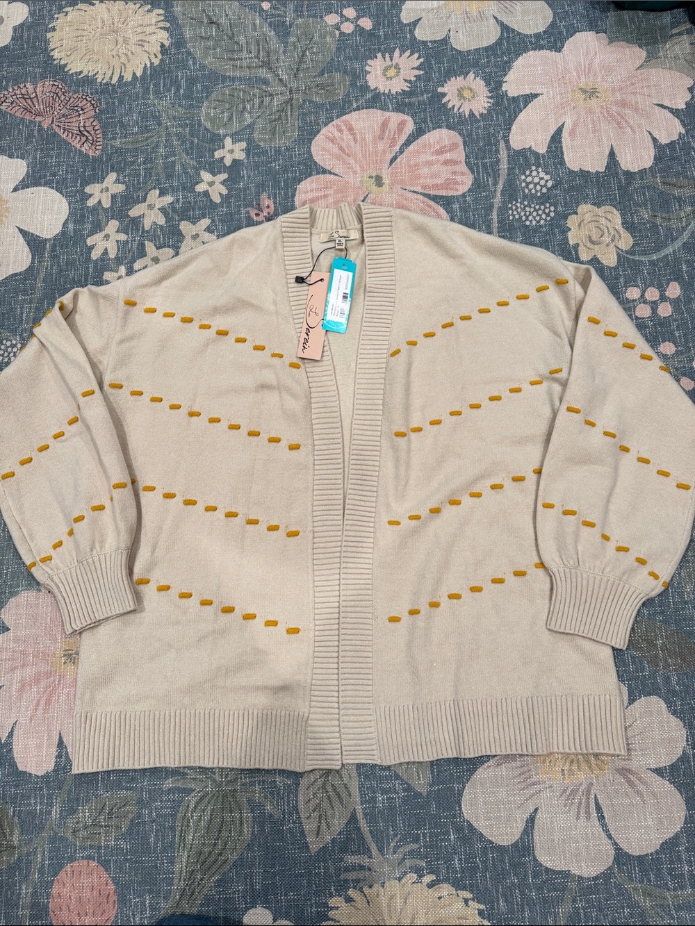 NWT Les Serein Petunia Long Sleeve Open Cardigan from Stitch Fix Sz XL